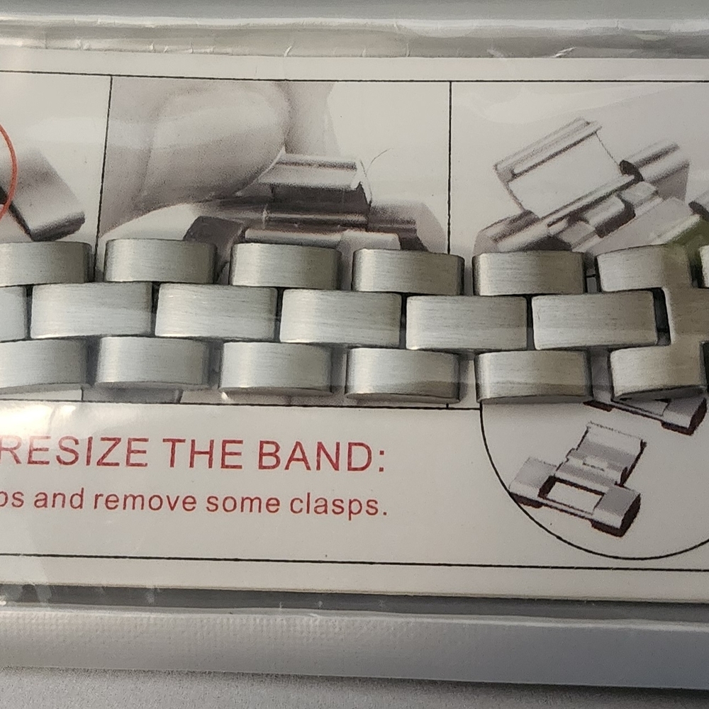Silver Metal Apple Watch Compatible Band